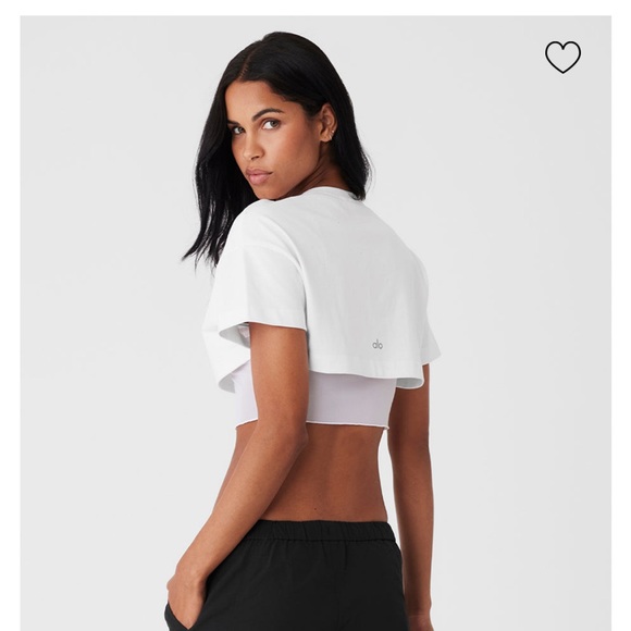 Alo made you look short sleeve cropped tee - Picture 2 of 5